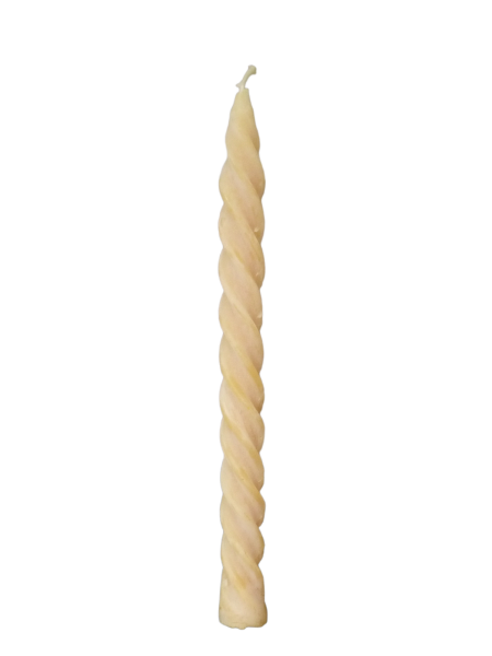 Tischkerze gedreht - reines Bienenwachs- ca. 38 g