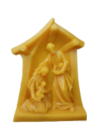 Weihnachtskrippe aus echtem Bienenwachs, ca. 300 g