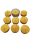 Teelichtset mit Glas und 9 Teelichtern