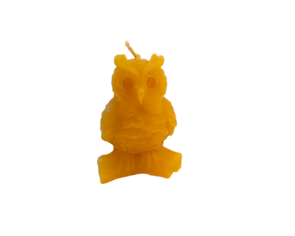 Zierkerze "Eule" - reines Bienenwachs ca.50 g